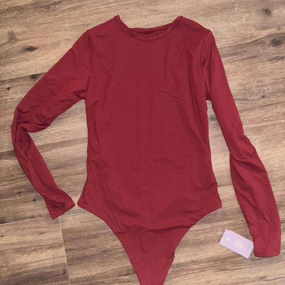 Auden Red Long Sleeve Bodysuit bin 2 #9900